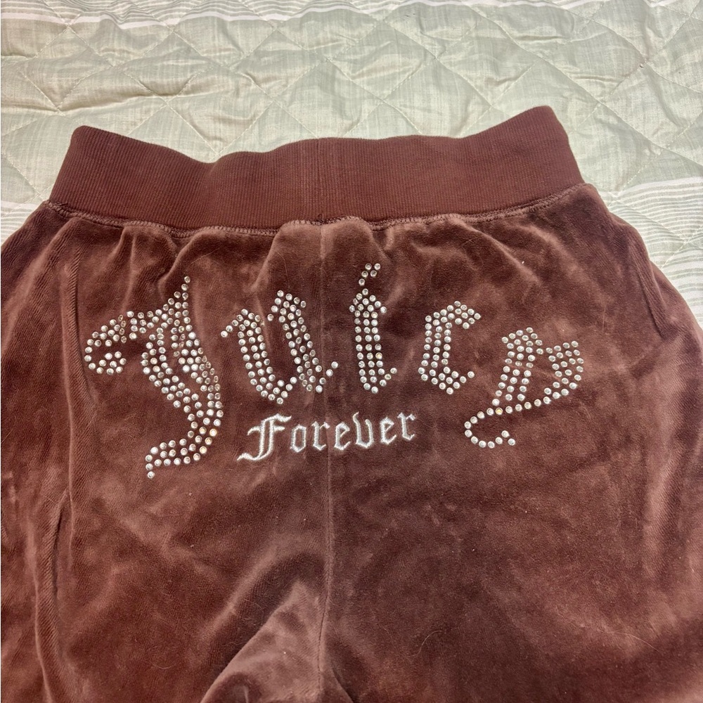 Juicy Couture Brown Velour Pants